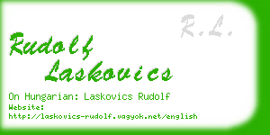 rudolf laskovics business card